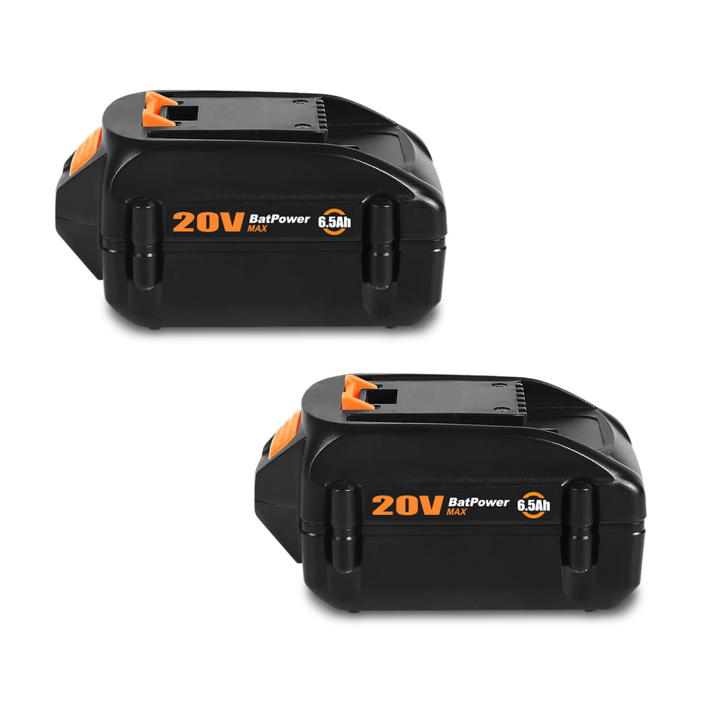 WA3578 20V 6.5Ah Extended Capacity Lithium ion Battery for WORX 20V Battery 6.0Ah 5.0Ah 4.0Ah 3.0Ah 2.0Ah WG630 WG322 WG543 WG163 WA3578 20V Battery