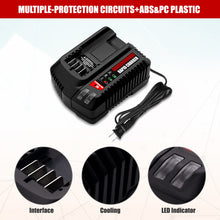 Load image into Gallery viewer, 20V V20 Battery Charger CMCB104 for Craftsman V20 20V 6Ah CMCB206 4Ah CMCB204 5Ah CMCB205 9Ah CMCB209 2Ah CMCB202 CMCB201 V20 Lithium Battery Charger