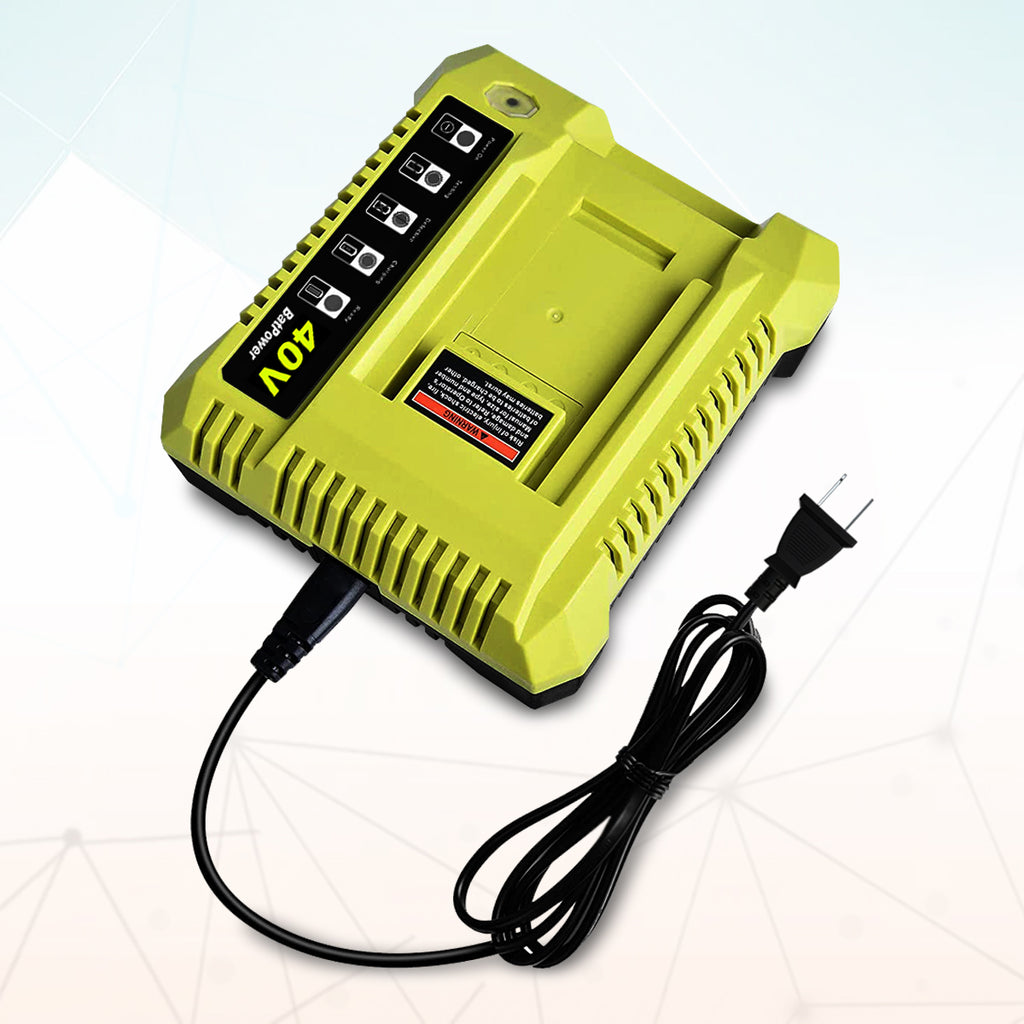 6.5AH 40V Lithium Battery and Charger Combo for Ryobi 40V Battery with Charger Kit OP401 OP40602 OP40601 6Ah 5Ah 4Ah 3Ah Ryobi 40V Battery and Charger