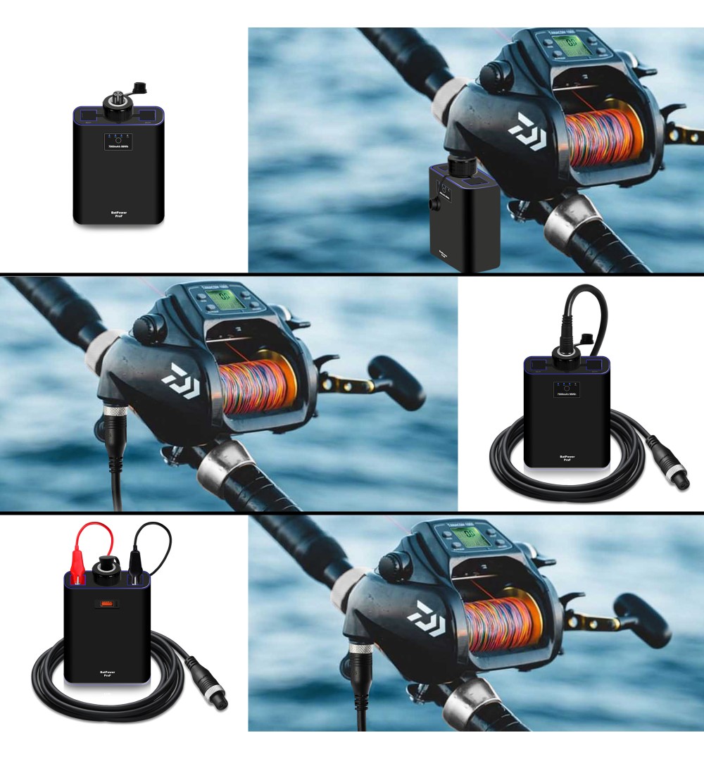 Details about   Electric Fishing Battery For Daiwa Tanacom 500 750 1000 Shimano BM2300 BM2900 US 