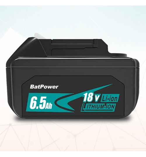 BatPower 6.5Ah BL1860B 18V Lithium ion Battery for Makita 18 Volts Battery 6.0Ah 5.0Ah 4.0Ah 3.0Ah 2.0Ah BL1860B BL1850B BL1840B BL1830B BL1820B 18V LXT Battery Compatible with Makita 18V Battery